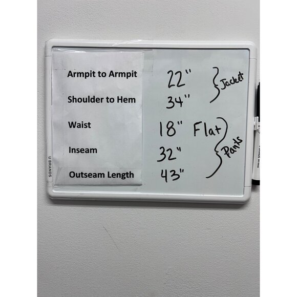 J. Ferrar Mens 2-Piece Pinstripe Wool Suit Jacket & Pants Size 44L - Picture 11 of 12